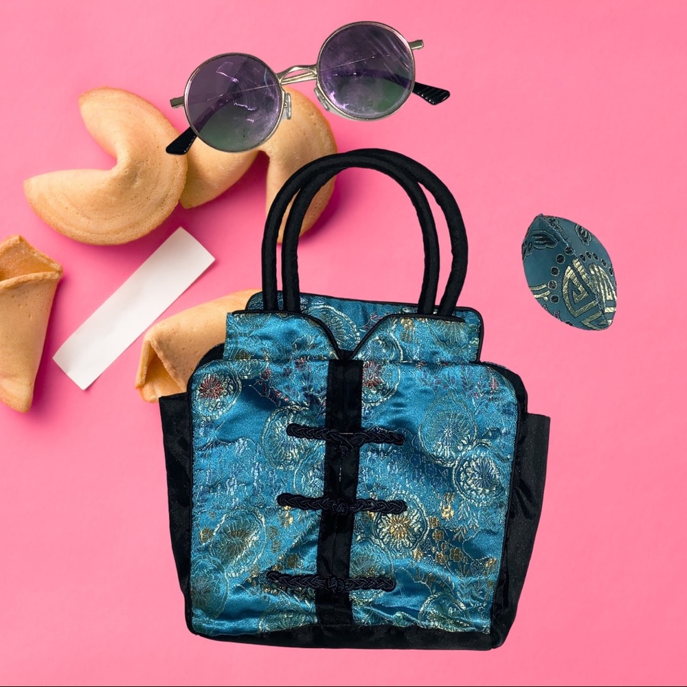 🥡🦋 Blue Oriental Print Mini Purse 🦋🥡